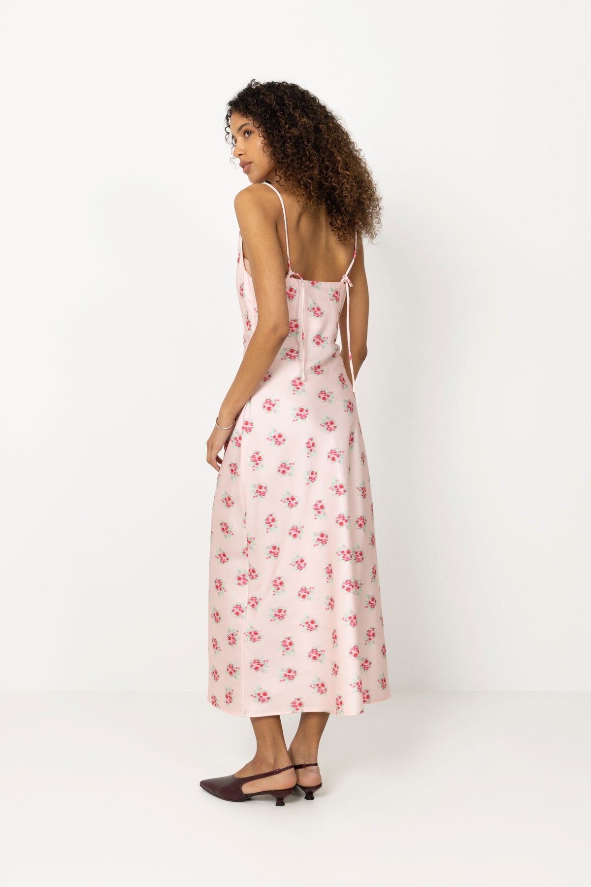 Eila Print Dress - Lt. Pink Mix
