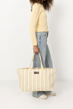 Bang Stripe Tote Bag - Lt. Yellow Stripe