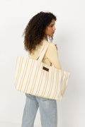 Bang Stripe Tote Bag - Ljusgul