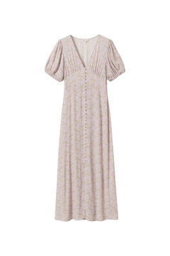 N-Lilith Ss Maxi Dress - Dolley Pink Print