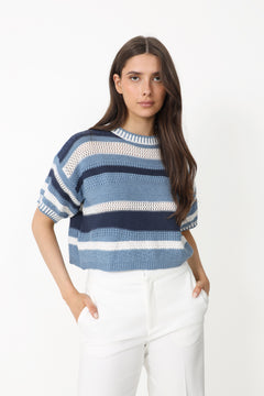 N-Marian Knit - Daya Blue Stripe