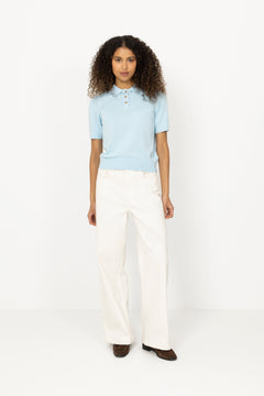 N-Maxine Ss Knit - Air Blue