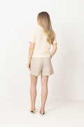 Gwen Knit Tee - Cream