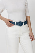 Wide Zia Belt - Vintage Indigo Blue