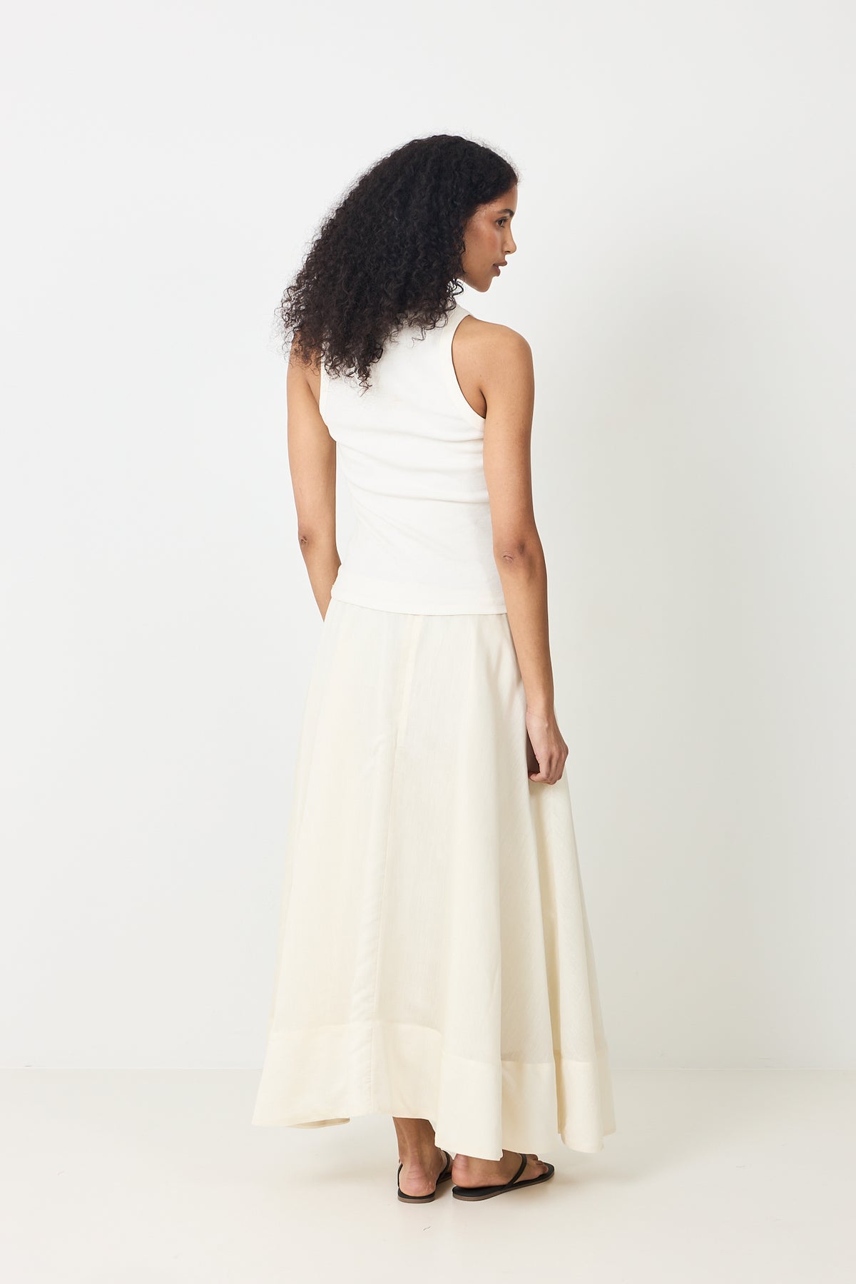 Vivienne Organza Kjol - Cream