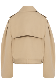 Double Cotton Belted Jacket - Warm Sand