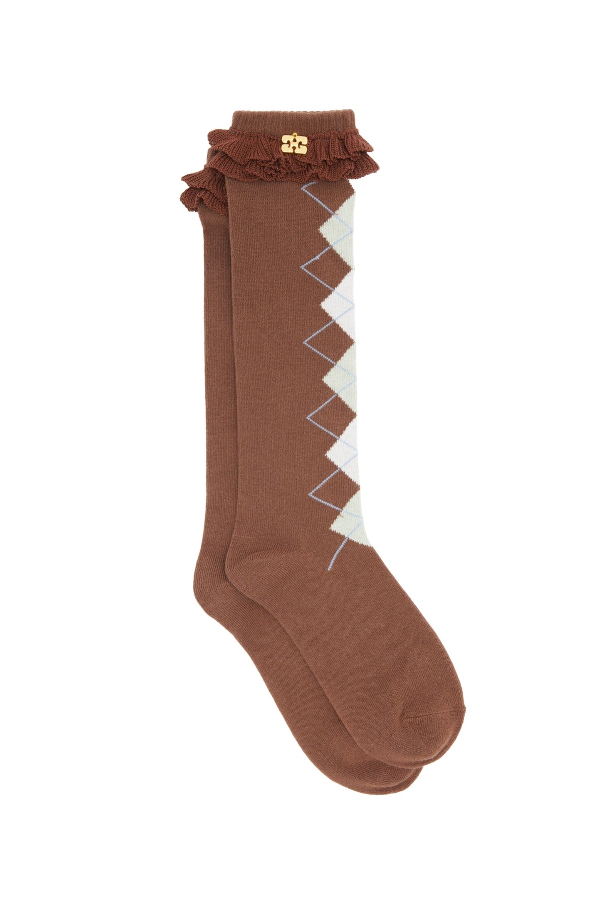 Argyle Socks - Chicory Coffee