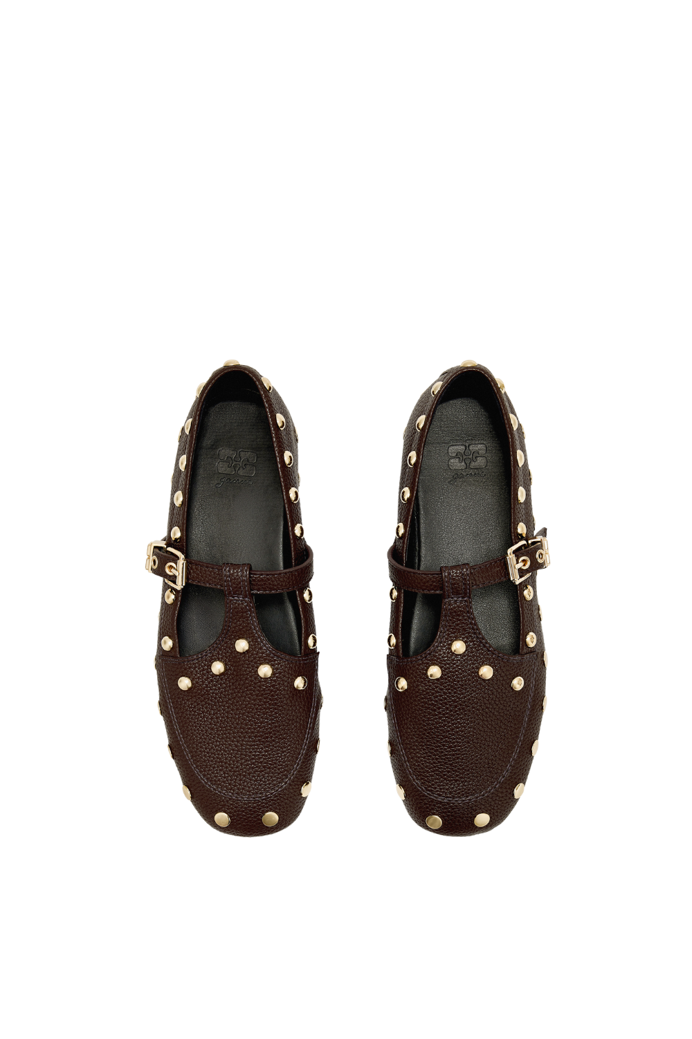 Mary Jenny Studs Grained - Chicory Coffee