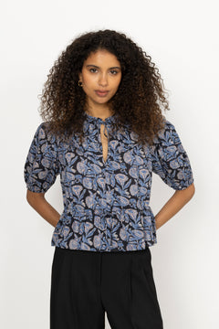 Elvie Ss Cotton Top - Zinnia