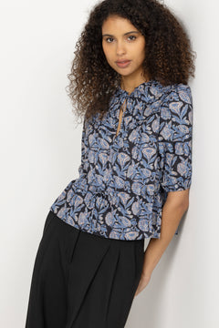 Elvie Ss Cotton Top - Zinnia