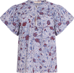 Perline Ss Cotton Blouse - Gardenia