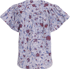 Perline Ss Cotton Blouse - Gardenia