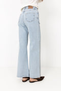 Solia Ada Hw Wide Jeans - Light Blue Wash