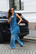 Hedda Denim Mini Dress - Blå
