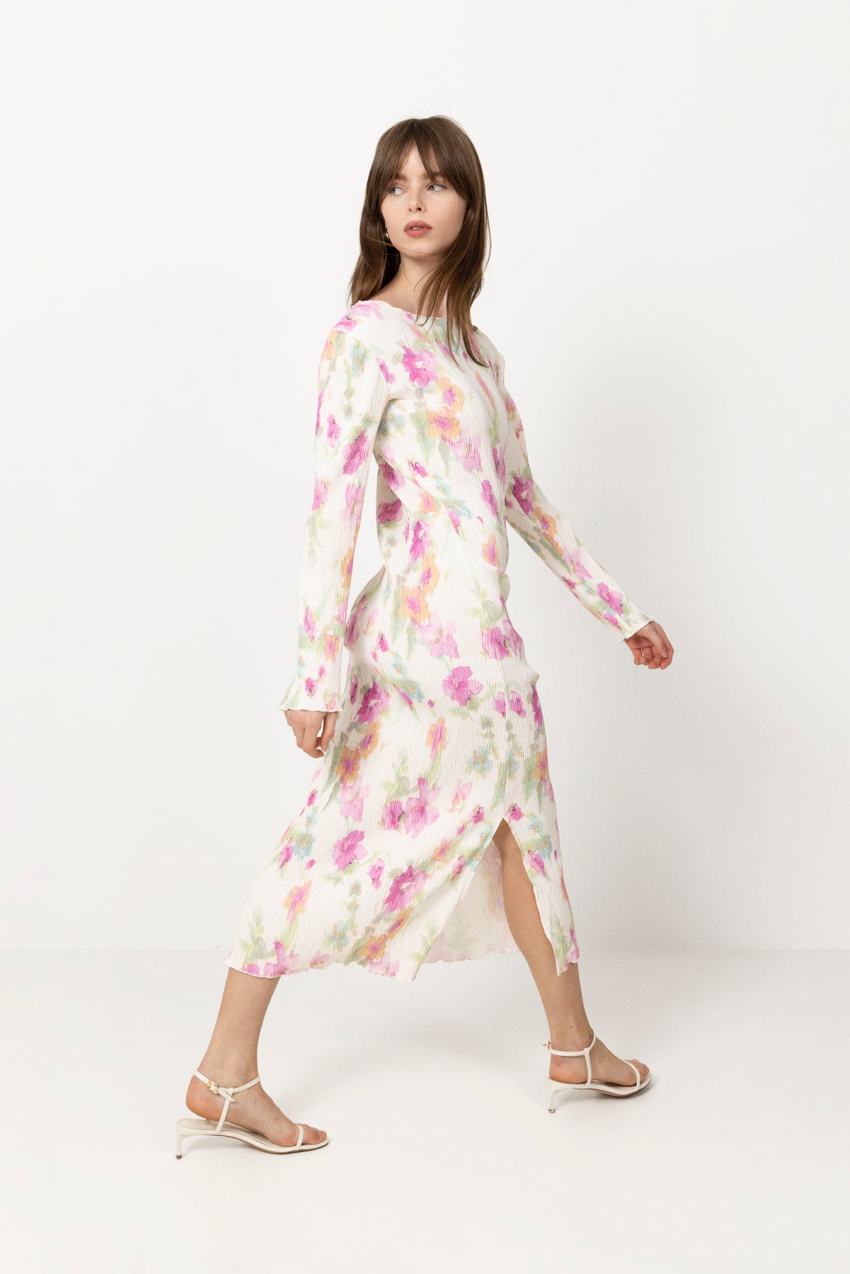 Odaic Dress - Rosa Blomsterprint