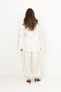 Flower Oversized Skjorta - Bright White