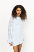 Mesh Frill Mini Dress - Plein Air