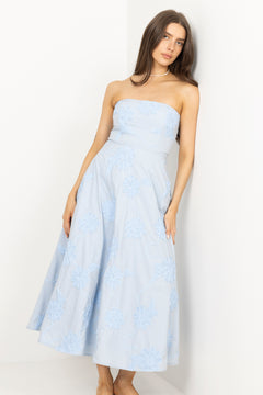 Flower Strapless Dress - Plein Air