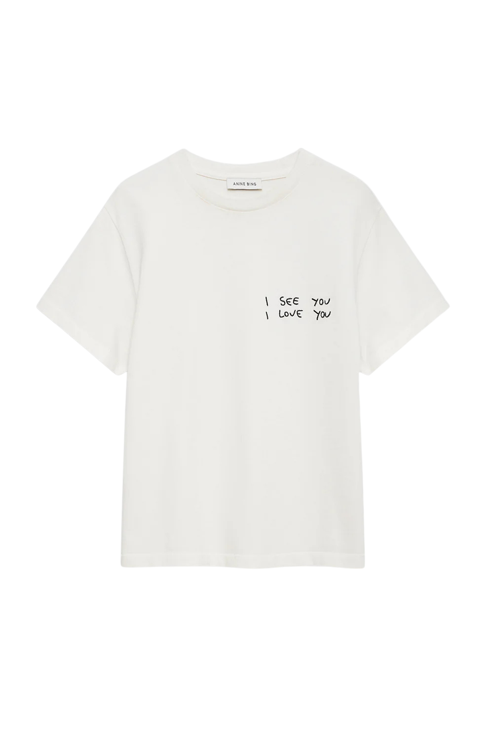 Shelley Tee I See You I Love You - Washed Cream