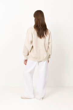 Miles Sweatshirt Anine Bing - Washed White Leopard