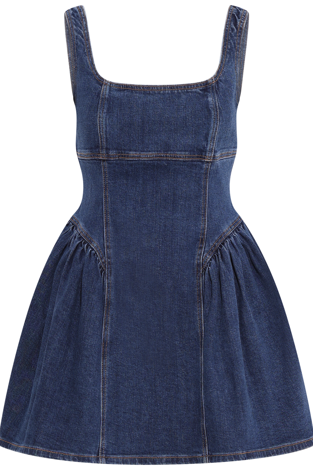 Denim Mini Dress - Blå