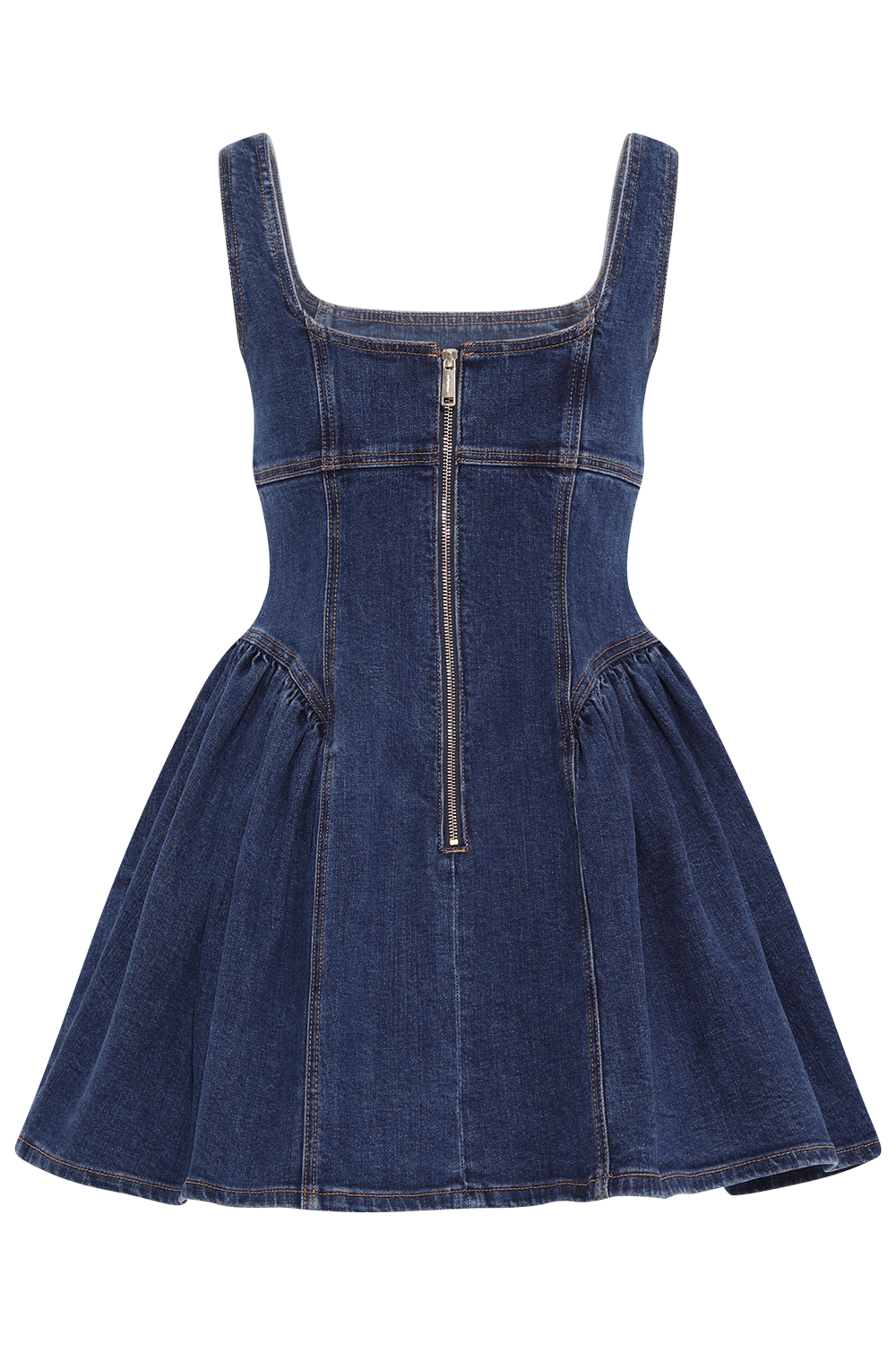 Denim Mini Dress - Blå