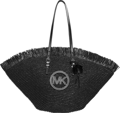 Lg Fan Tote - Black/Black