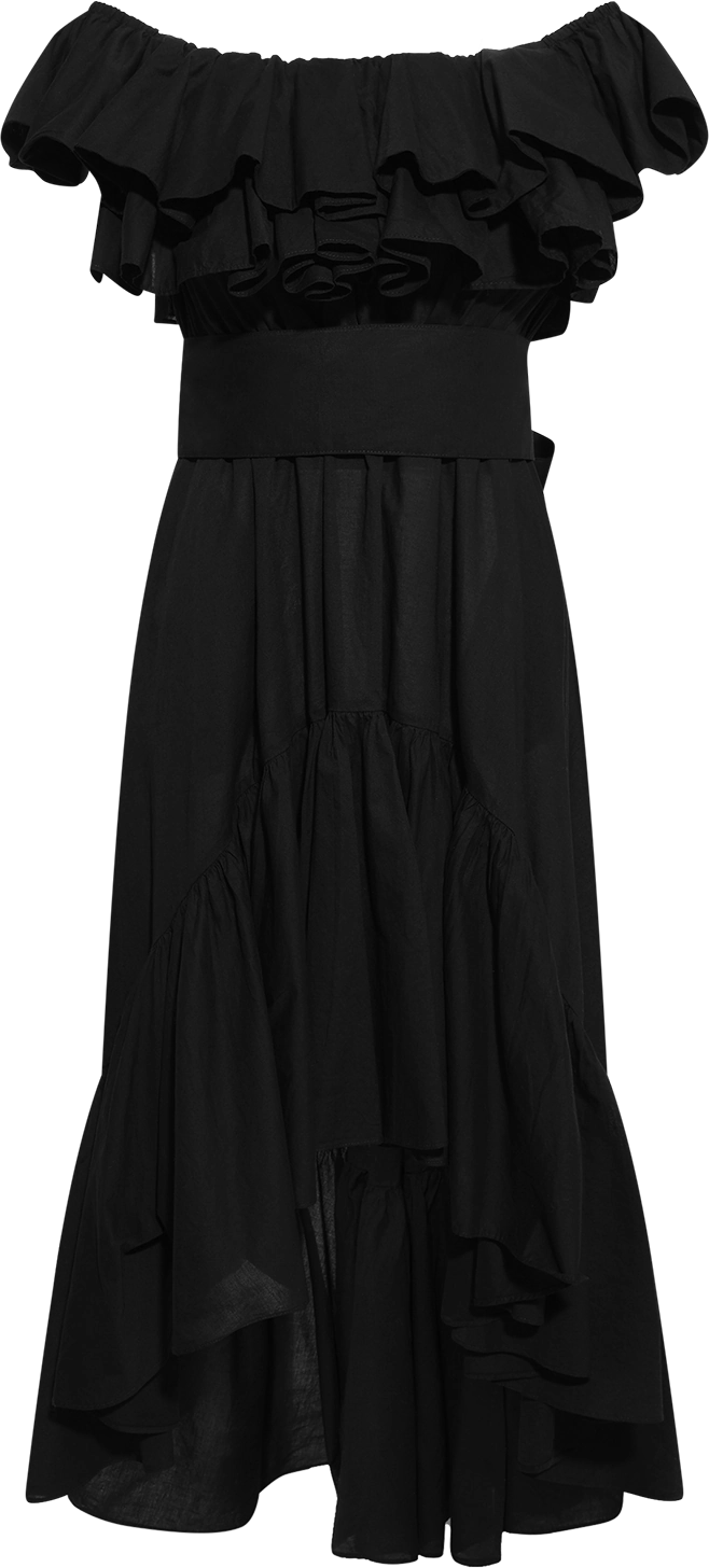 Cotton Senorita Dress - Washed Black