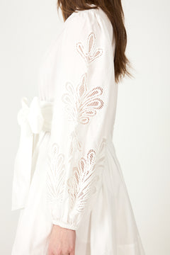 Poplina Dress - White