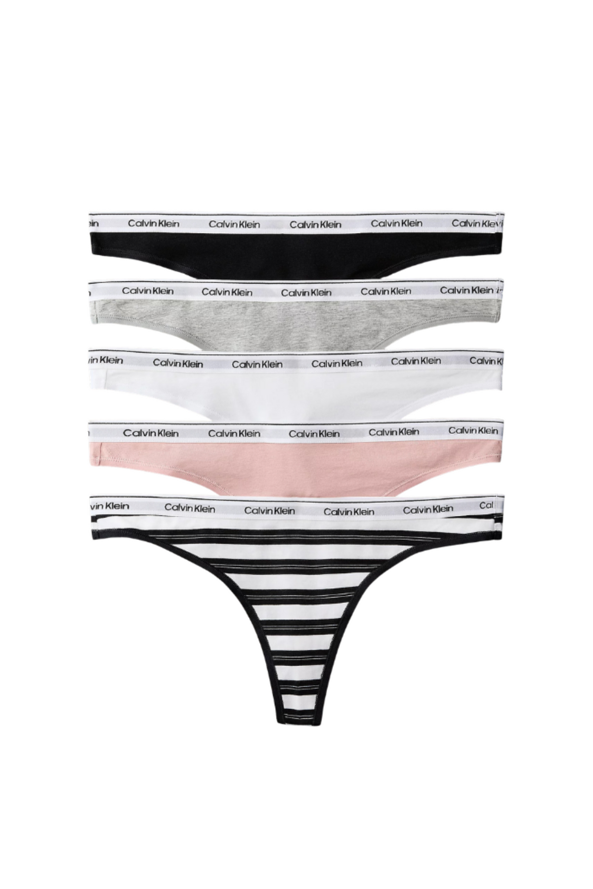 Thong 5-pack - Black/Classic White/Triple Stripe S