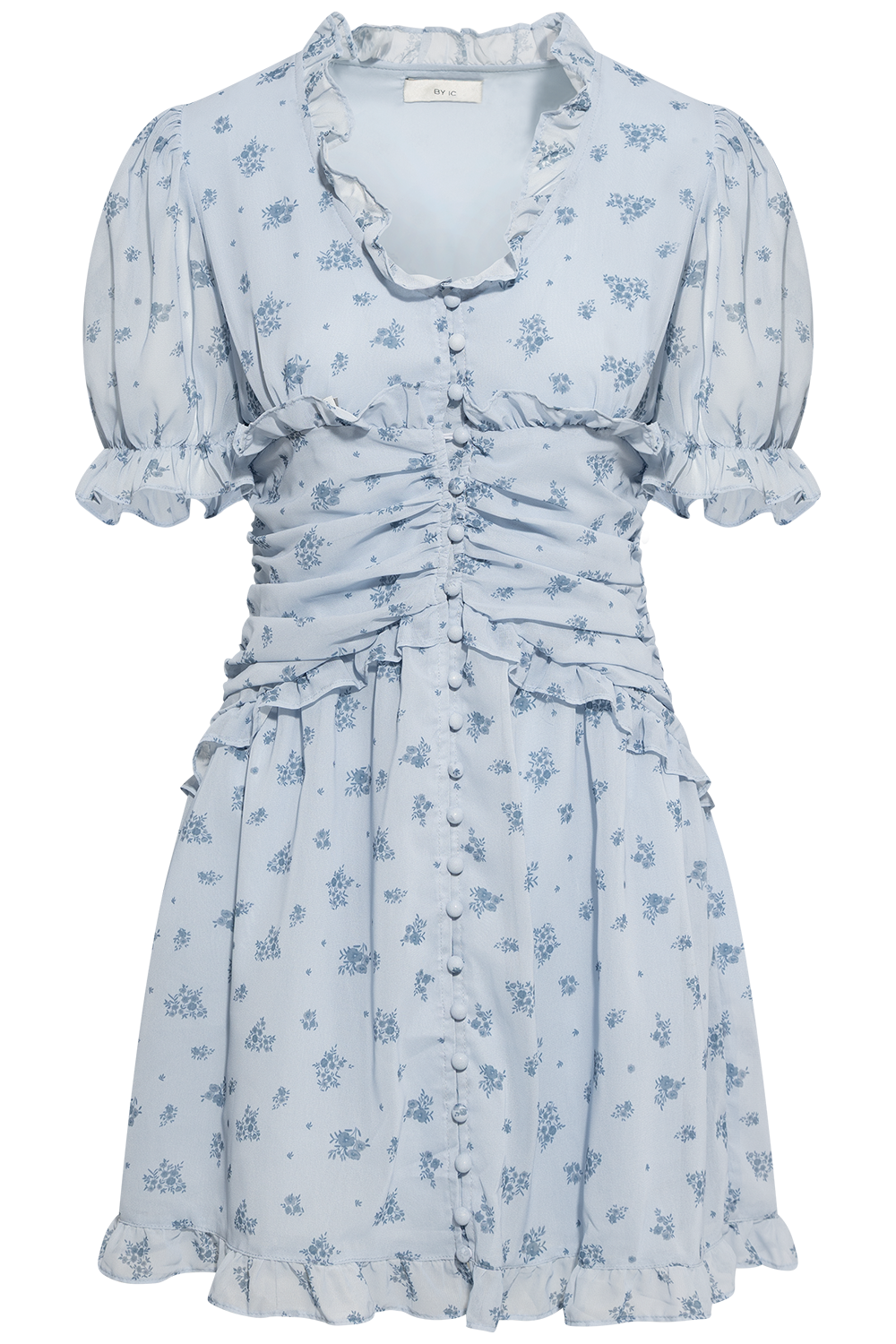 Arielic Dress - Blue Flower Print