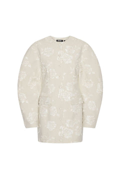 Jacquard Tailored Dress - Rainy Day