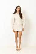 Jacquard Tailored Dress - Rainy Day