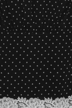 Minidress Ls Lace Detail - Black Comb.
