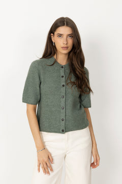 Jinie Hope 2/4 Cardigan - Laurel W Mel