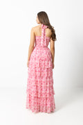 Ingalu Watercolor Dress - Pink