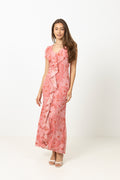 Adelia Chiffon Maxi Dress - Rosa