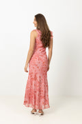 Adelia Chiffon Maxi Dress - Rosa