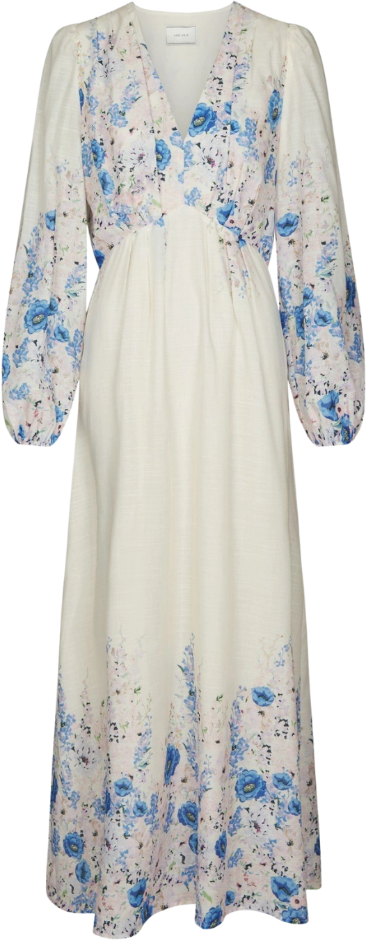 Silfi Flower Print Dress - Blue