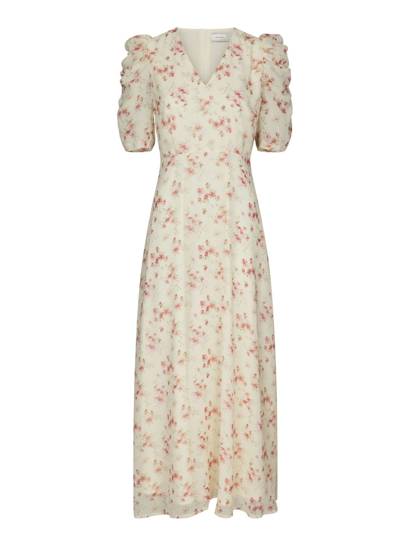 Vira Floral Dress - Creme