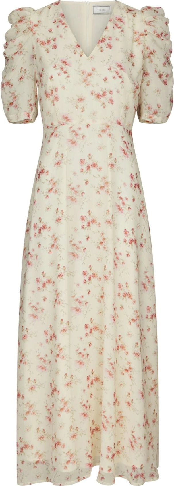 Vira Floral Dress - Creme