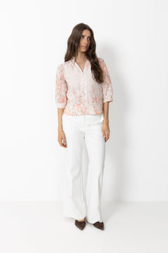 Roselle Blooming Blouse - Misty Rose