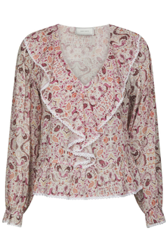 Ajda Paisley Dance Blouse - Rose