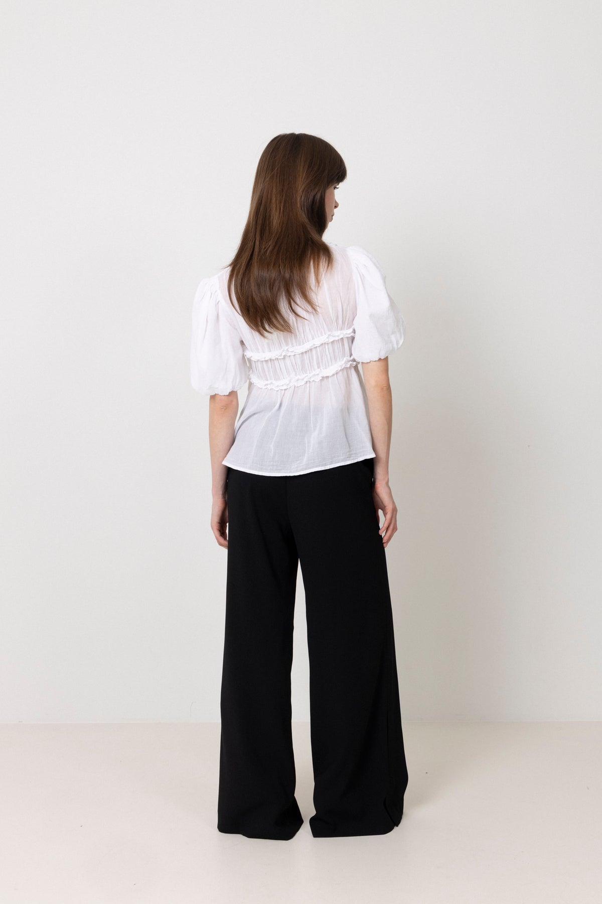 Kiril S Voile Blouse - Vit