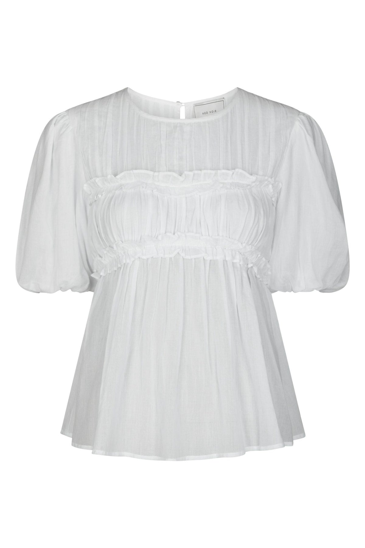 Kiril S Voile Blouse - White