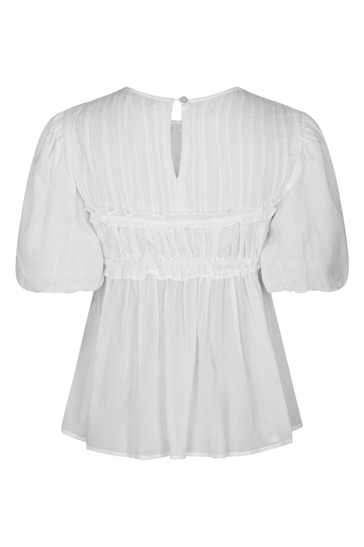 Kiril S Voile Blouse - Vit