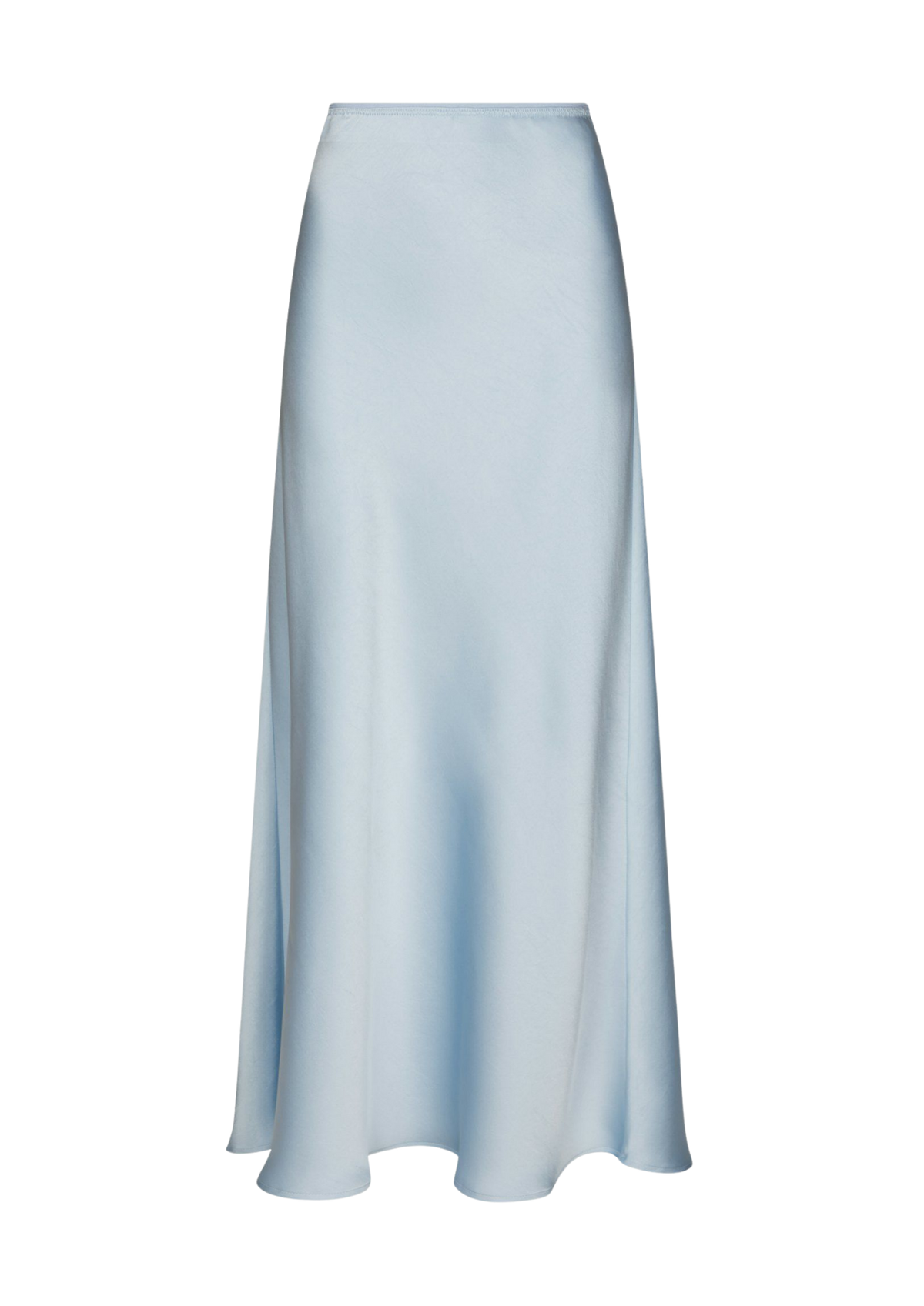 Vicky Heavy Sateen Skirt - Light Blue