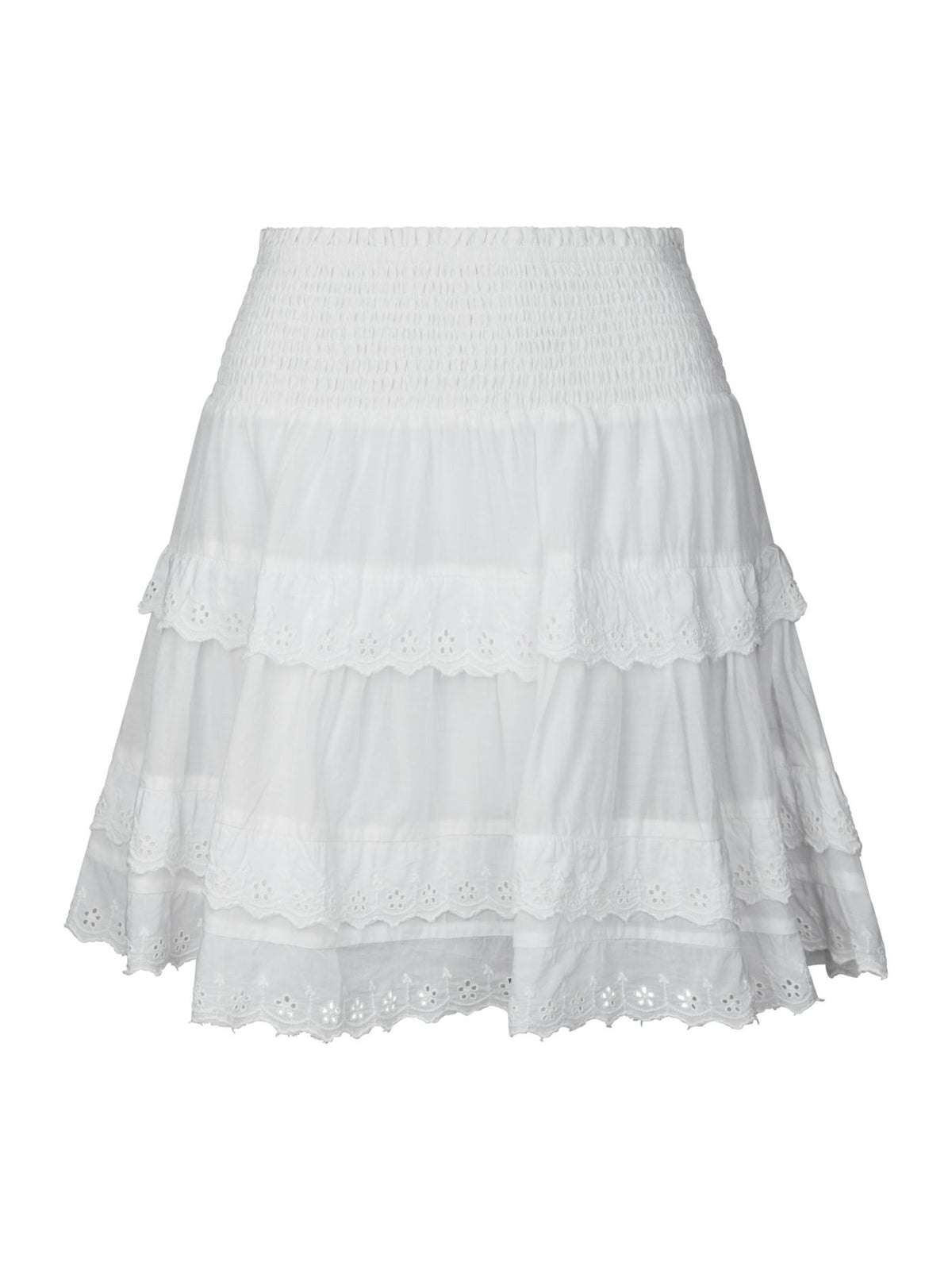 Heidie Ruffle Skirt - White