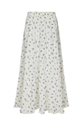 Asta Small Blossom Skirt - White Blue