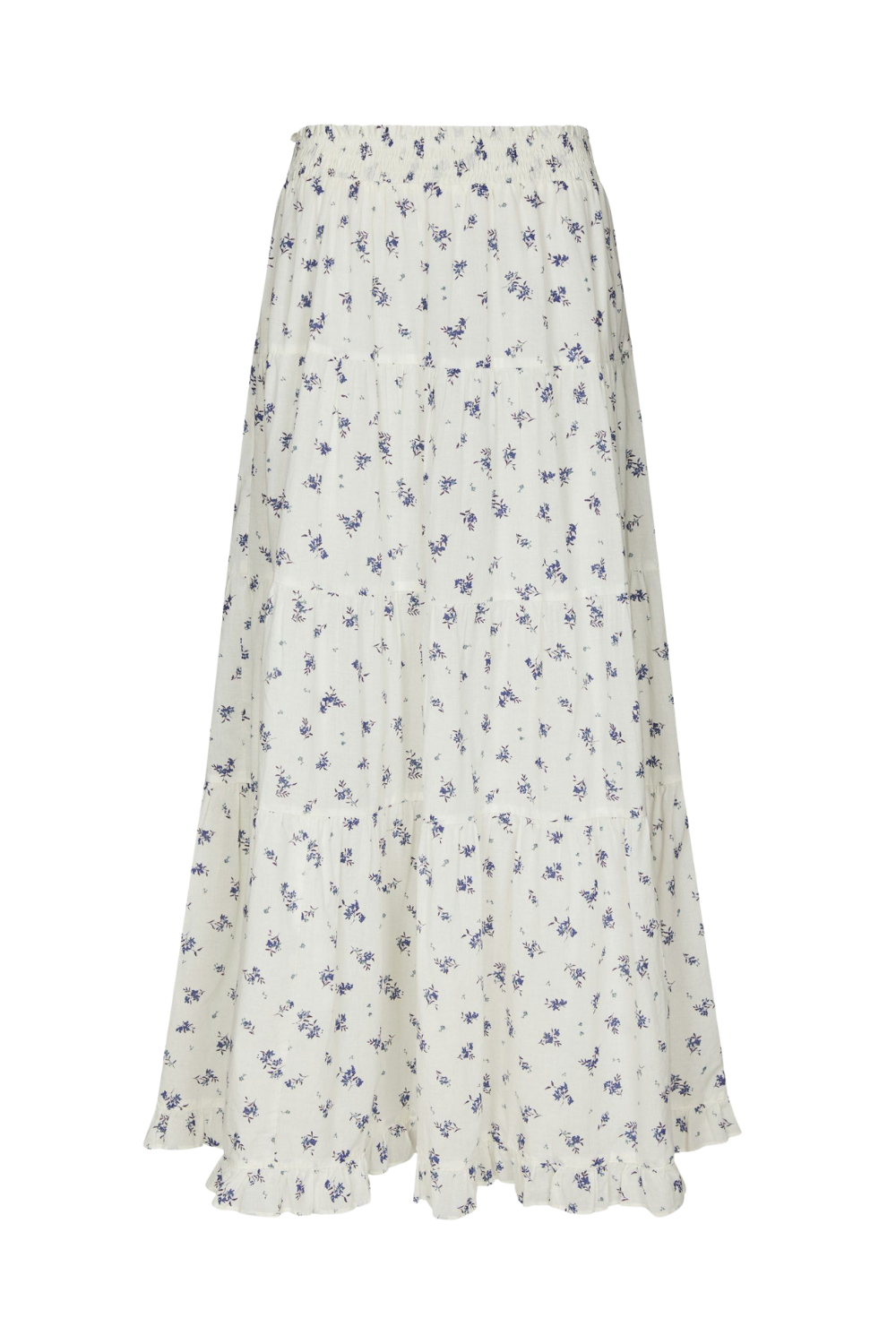 Asta Small Blossom Skirt - White Blue